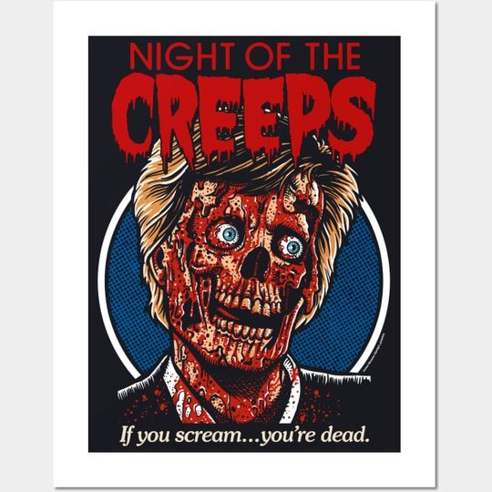 Discover Night Of The Creeps, horror, 80s, cult classic - Night Of The Creeps - Posters Prints