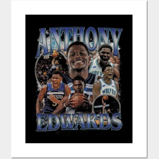Discover Anthony Edwards — Classic Bootleg Collage - Anthony Edwards - Posters Prints