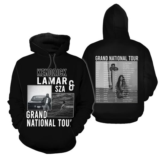 Discover Kendrick Lamar SZA Grand National Tour 2025 3D Hoodie