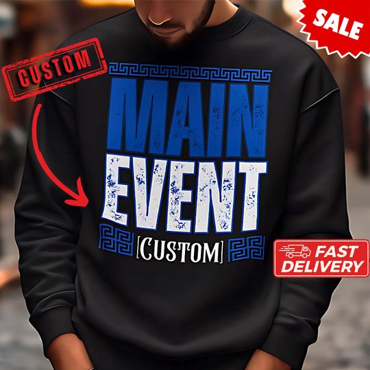 Discover Main Event Jey Uso Inspired Sweatshirt Wrestling Jey Uso Custom Sweater For Wrestling Fans