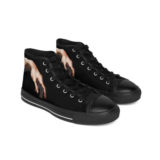 Discover Michelangelo Hands Men's Classic Sneakers,Creation of Adam