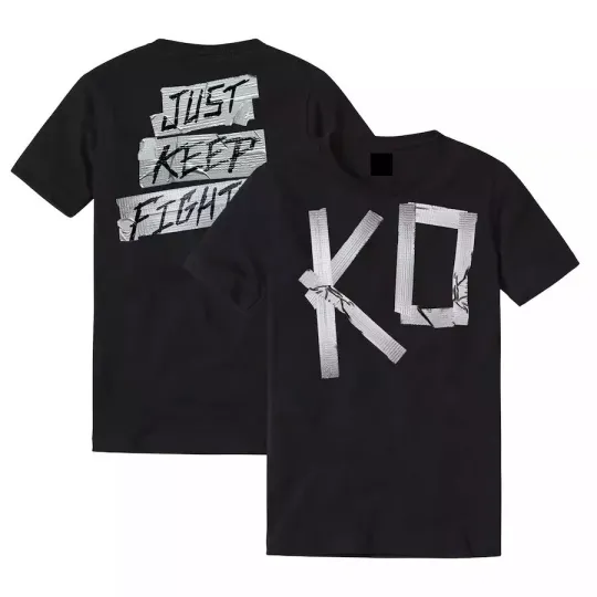 Discover Vintage KEVIN OWENS “JUST KEEP FIGHTING” T-SHIRT