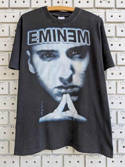 Discover 2000s Eminem T-Shirt Slim Shady Marshall Bruce Mathers European Bootleg Hip Hop Rap Merch Tee
