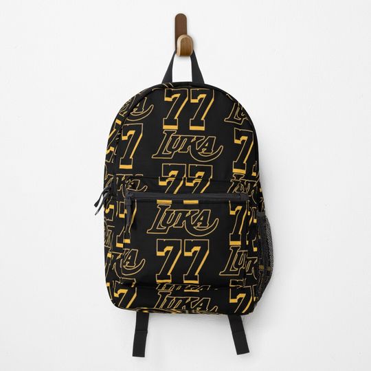 Discover Luka Doncic 77 Los Angeles Black Backpack
