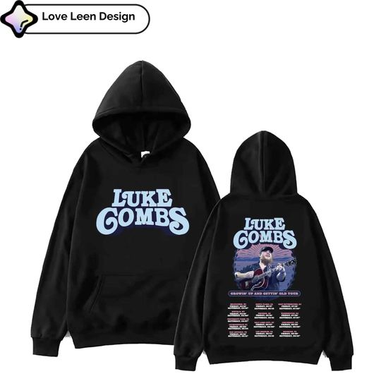 Discover Lukee Comb Hoodie - Music Fans Hoodie - Long Sleeve Hoodie