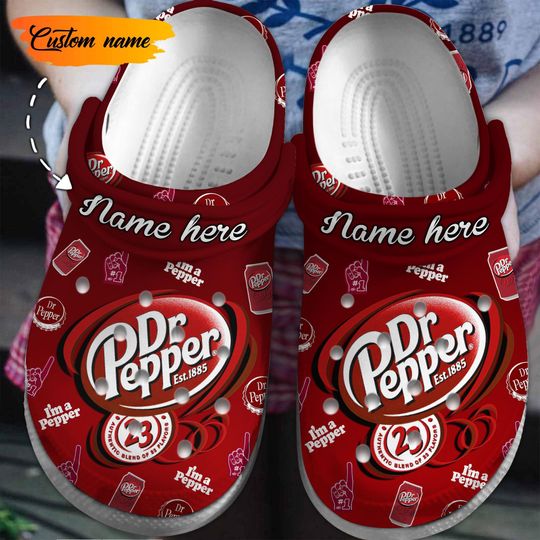 Discover Custom name Dr Pepper clogs