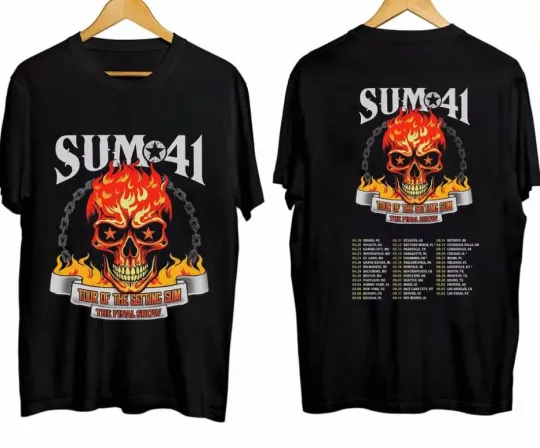 Discover Summ 41 2024-2025 Tour shirt