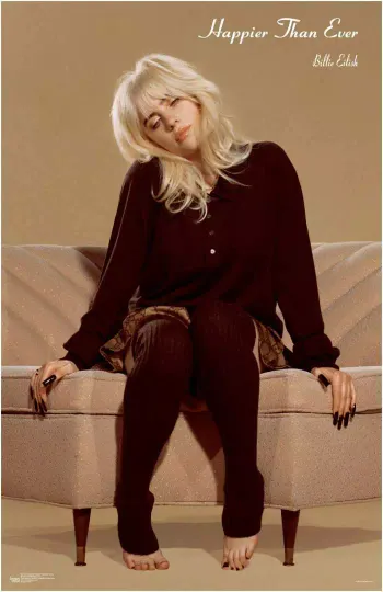 Discover Billie Eilish Happier Than Ever Poster