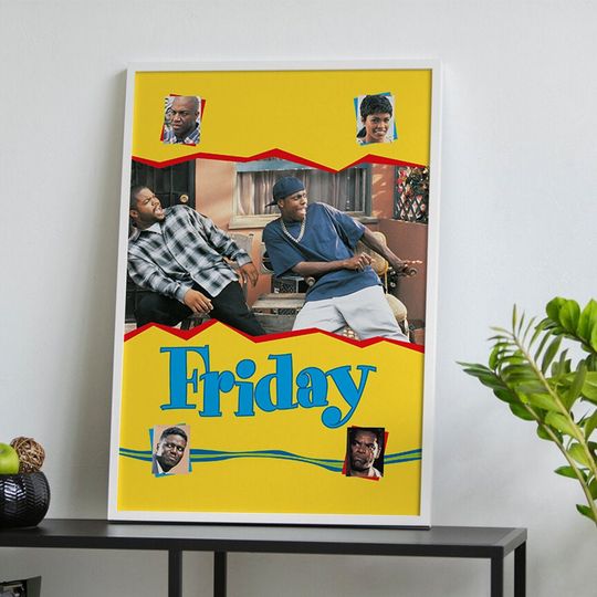 Discover Friday (1995) Movie Poster, Classic Vintage Film Poster, Room Decor, Art Poster for Gift, Canvas Poster