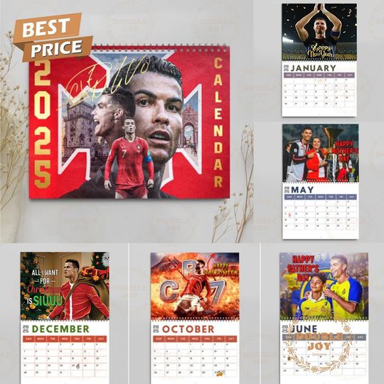 Discover Cristiano Ronaldo 2025 Wall Calendar