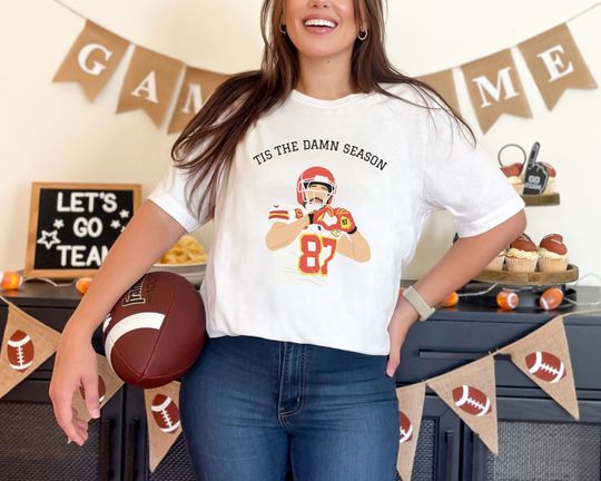 Discover Travis Kelce Shirt, Tis the Damn Season