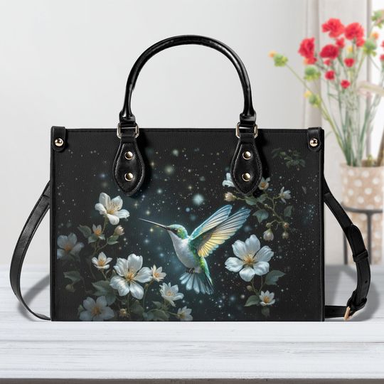 Discover Celestial Blossom Hummingbird Bag Cute Leather Bag