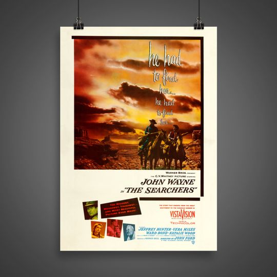 Discover The Searchers (1956) - Vintage Movie Poster