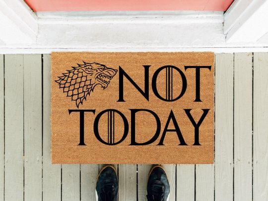Discover Not Today Coir Doormats, Housewarming Gift, TV Show Series Doormats
