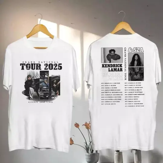 Discover Kendrick Lamar 2025 Grand National Tour T-Shirt
