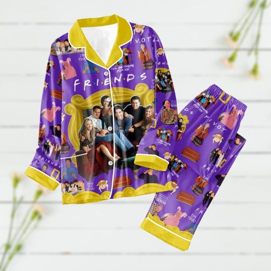 Discover Friends Movie Pajamas, Friends Chandler Pajamas Pants, Matthew Perry Sleepwear, Tv Show Holiday Pajamas