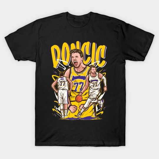 Discover Luka Doncic Los Angeles Cartoon - Luka Doncic - LA - Basketball Fan Gift - T-Shirt