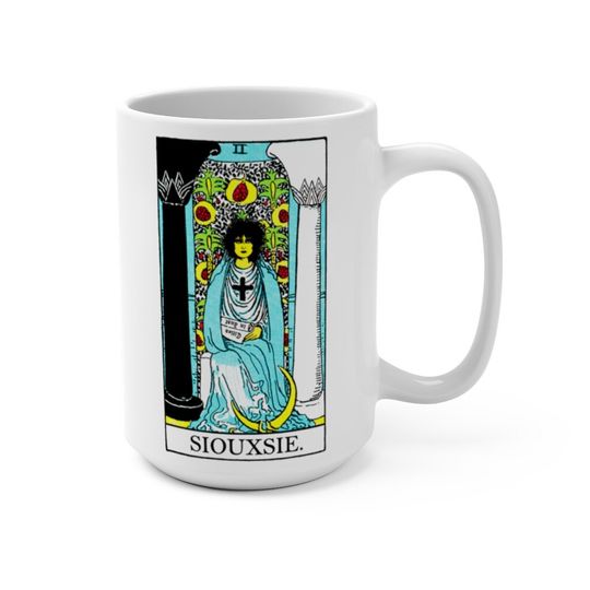 Discover Siouxsie Tarot Card Mug - Siouxsie Coffee Cup - Tarot Card Coffee Cup