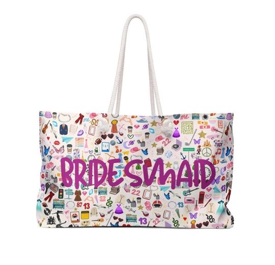 Discover Tay Bridemaid Tote Bag Gifts Trip Weekender Bag Swift Lover Valentine Bridal Tote
