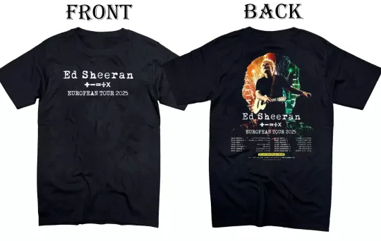 Discover Ed Shee Tour 2025 Gift For Fan T-shirt