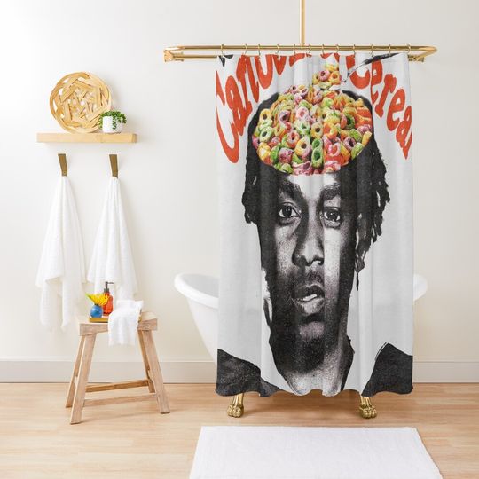 Discover Cartoon & Cereal Shower Curtain