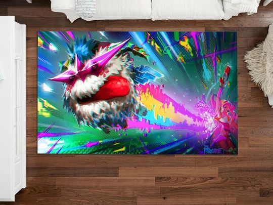 Discover Poro Rug, Neon Rug, Cyber World Rug, Shooting Star Rug, Comet Rug
