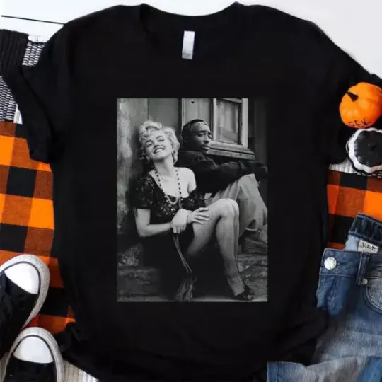 Discover Tupac Shakur Marilyn Monroe Legends 2Pac Hip Hop Rapper Legend T Shirt