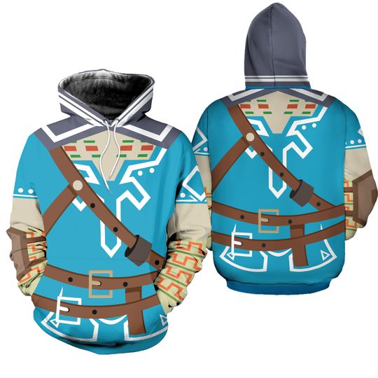 Discover Kids The Legend of Zelda Cosplay Hoodie 3D Printed Pullover Sweatshirt