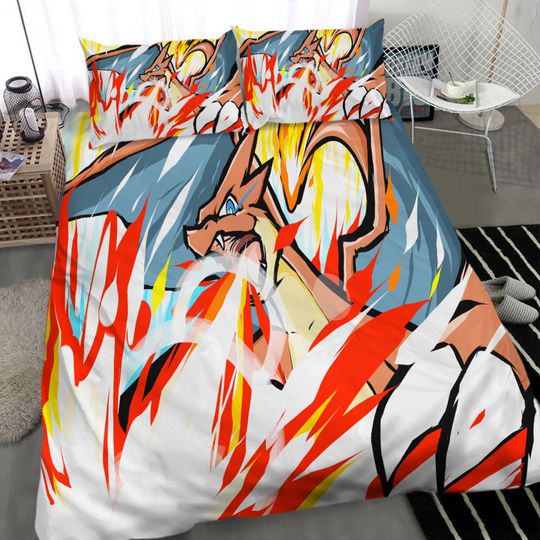 Discover PKM Pika Gyarados #23 Duvet Cover Pillowcase Bedding Set