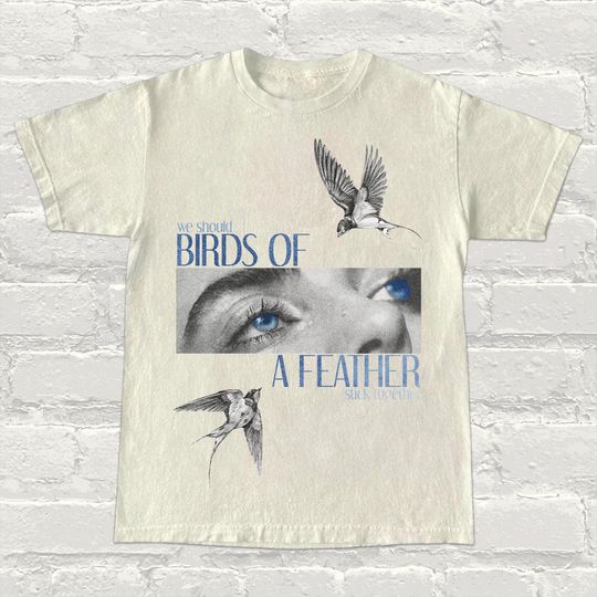 Discover Eilish Aesthetic Inspired T-Shirt  Birds of a Feather Graphic Tee