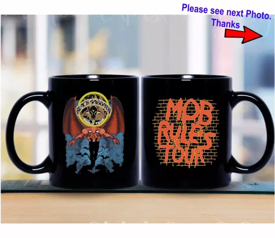 Discover Vintage 1981 Black Sabbath Mob Rules Tour Coffee Mug