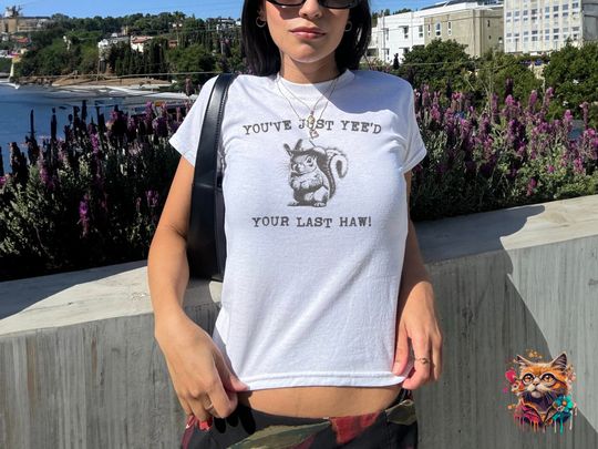 Discover You've Just Yeed Your Last Haw baby Tee, Cute Cowboy Squirrel Baby Tee