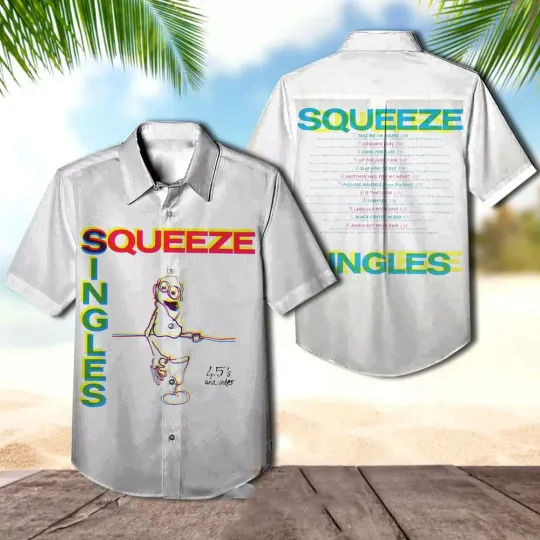 Discover Squeeze Singles 45's and Under Album Hawaiian Shirt