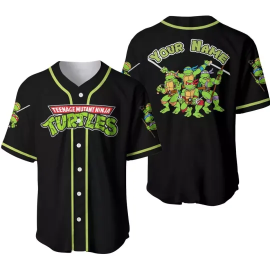 Discover Custom Name Teenage Mutant Ninja Turtles Baseball Jersey