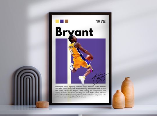 Discover Kobe Bryant poster basketball - basketball players poster gift - poster home decor - basketball fan