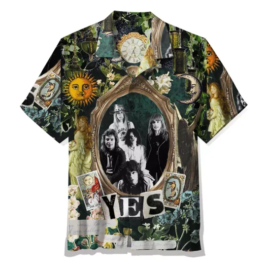 Discover YES rock band Hall Induction 2017 vintage Hawaiian Shirt