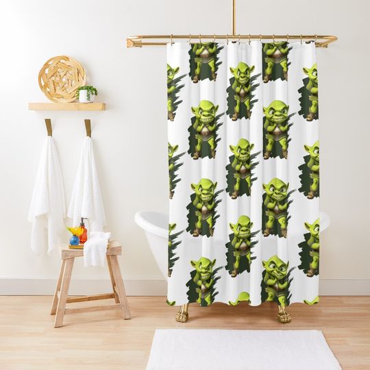 Discover Funny Sherk Shower Curtain
