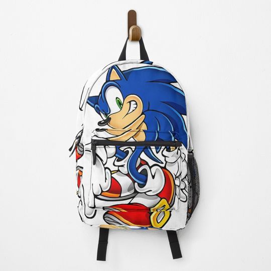 Discover Blue Hedgehog FAST RUN style Backpack