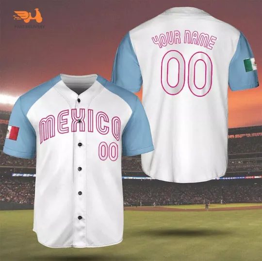 Discover Custom Mexico Baseball, World Baseball Classic 3D AOP Jersey Shirt