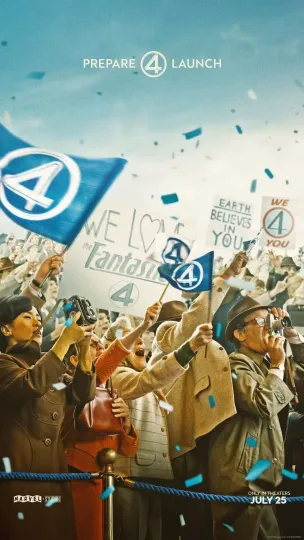 Discover The Fantastic Four: First Steps 2025 Movie Poster Wall Art
