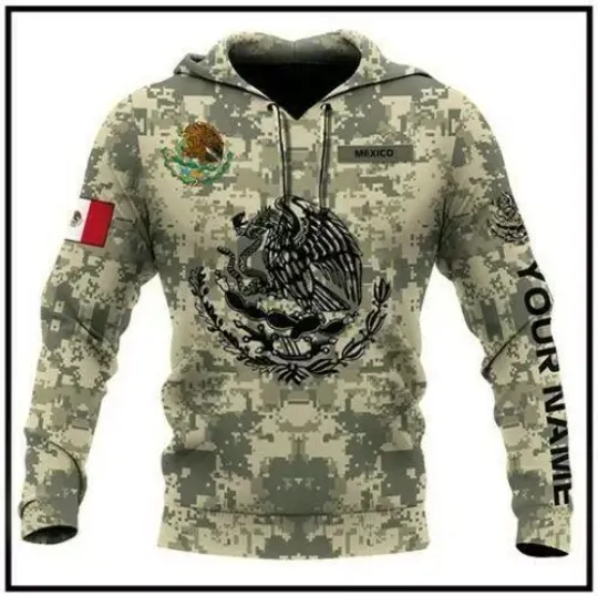 Discover Personalized Mexico Flag Mexican 3D Hoodie All Over Hoodie 3D