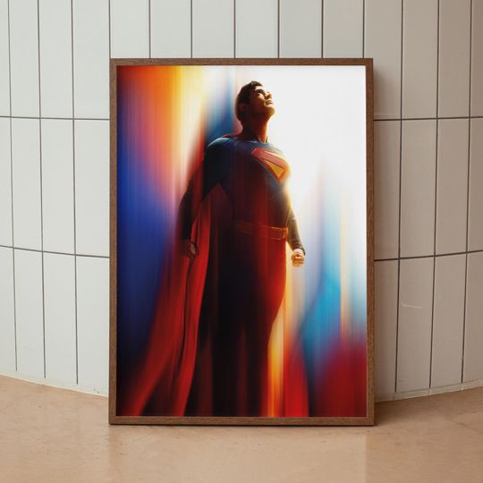 Discover Superman 2025 Poster, Superman Wall Art, DC Universe