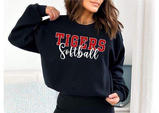 Discover Personalized Softball Mom Crewneck Softball Pullover Softball Team Sweater