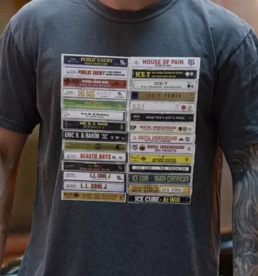 Discover Old School 90s Hip Hop Tapes T-Shirt