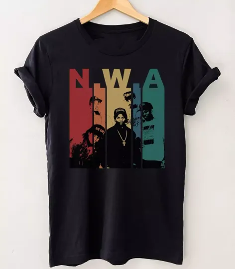 Discover HOT NEW NWA rap Hip Hop T-shirt black s