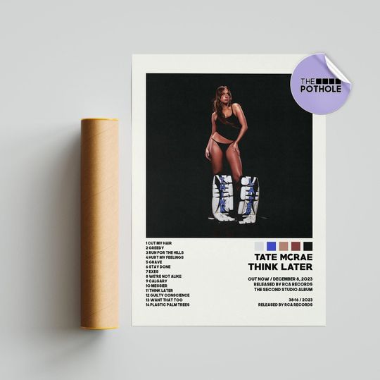 Discover Tate McRae Posters / Think Later Poster / Album Cover Poster
