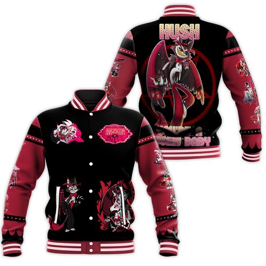 Discover Hazbin Hotel Baseball Jacket, Hazbin Hotel Varsity Jacket