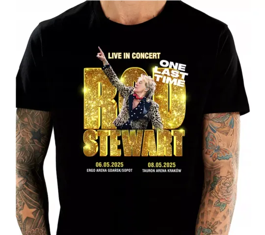 Discover Rod Stewart In Concert Tour 2025 T-Shirt