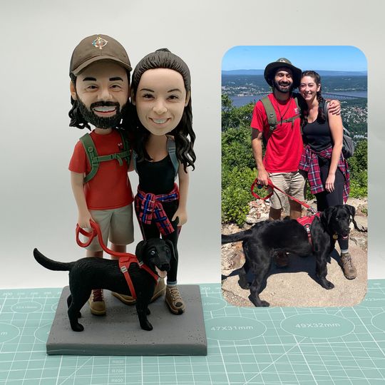 Discover Personalised custom couple bobbleheads, custom bobbleheads as souvenirs, anniversary gifts