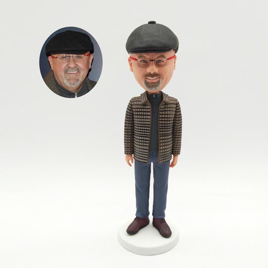 Discover Custom bobbleheads, custom father bobblehead, custom grandfather bobblehead, birthday bobbleheads